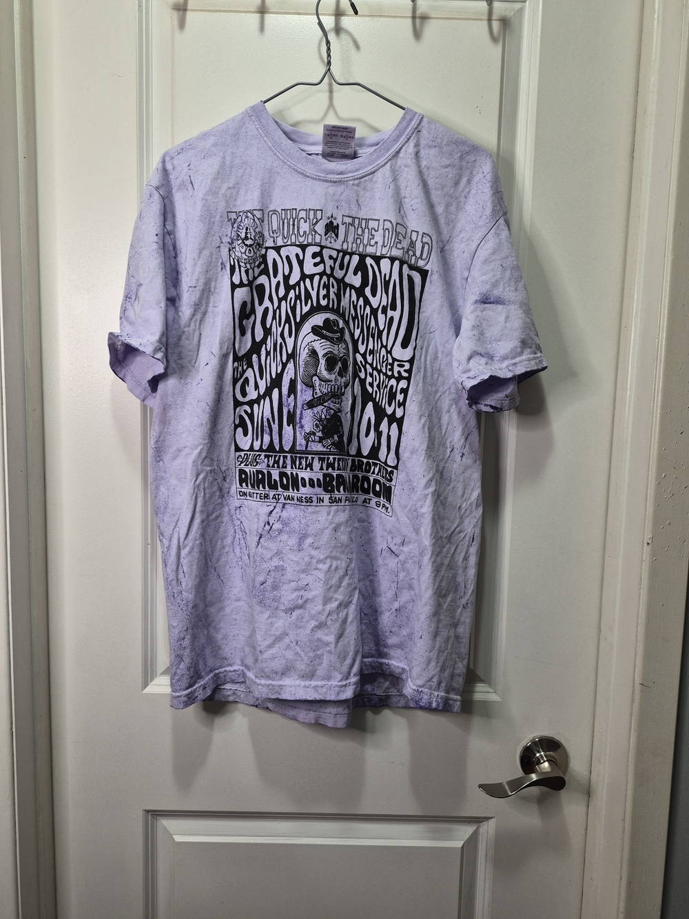 GREATFUL DEAD Comfort Colors Lavender Tee with Darker Lavender Speckle‎